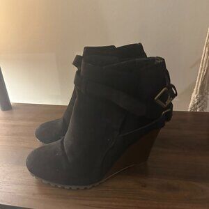 Shoe Dazzle Size 9 Ankle Black Booties